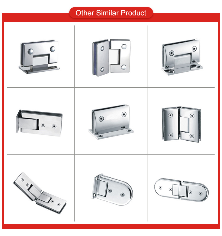 90 Degree Chrome Plate Brass Glass Shower Door Hinge the Ultimate Choice for Fashion