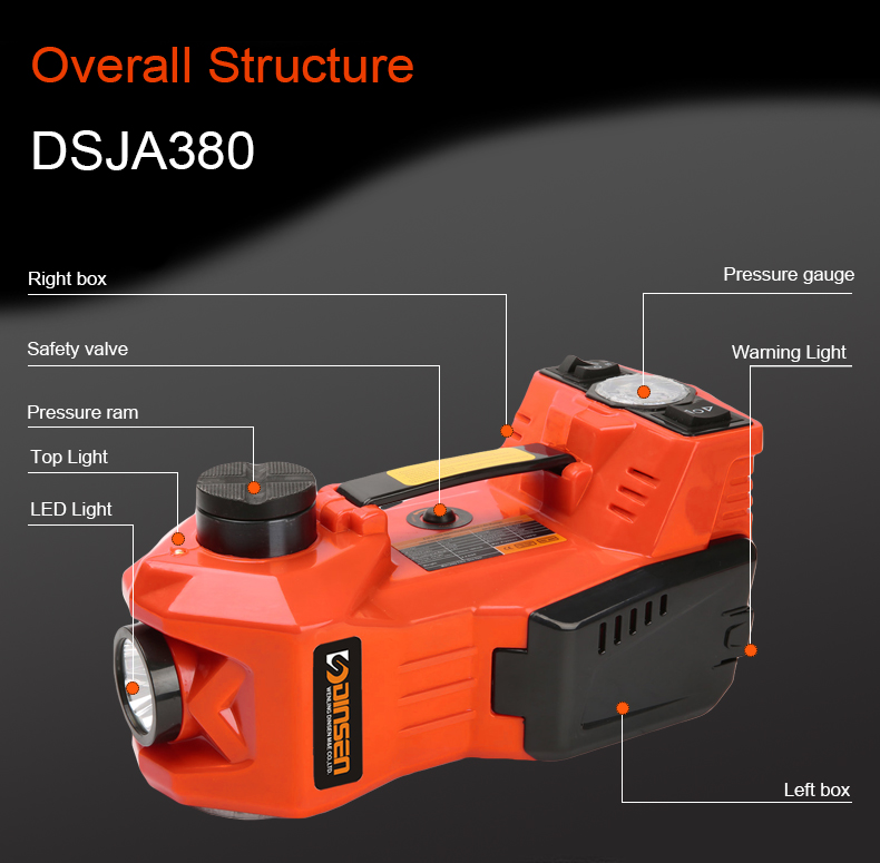 3T Double Pump Hydraulic Trolley Jack Emergency Car Tyre Change