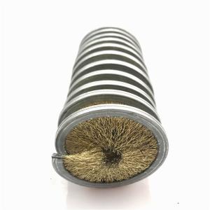 China Galvanized Metal Spiral Coil Spring Brush Roller For Polishing wholesale