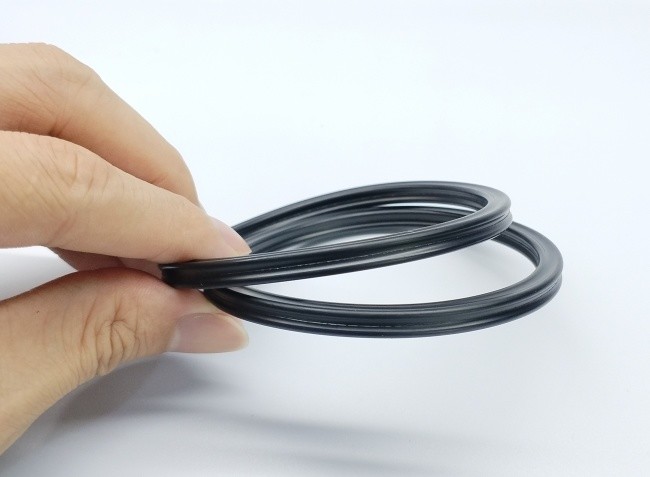 Double Acting AS438 X Ring Four Lipped Seals With NBR FKM Material 158.12x6.99 Size