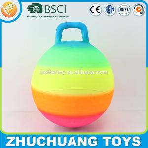China 45cm hopper jumping toy rainbow ball wholesale