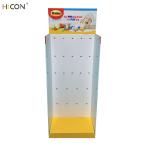 White Pegboard Cardboard Greeting Card Tabletop Display Racks