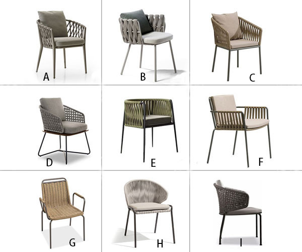 Terrace Balcony Rattan Dining Table And Chairs Leisure Style Garden Furnitures Outdoor