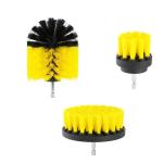 Yellow Drill Cleaning Brush 2 Inch 3.5 Inch 4 Inch , Bathroom Cleaning Brush
