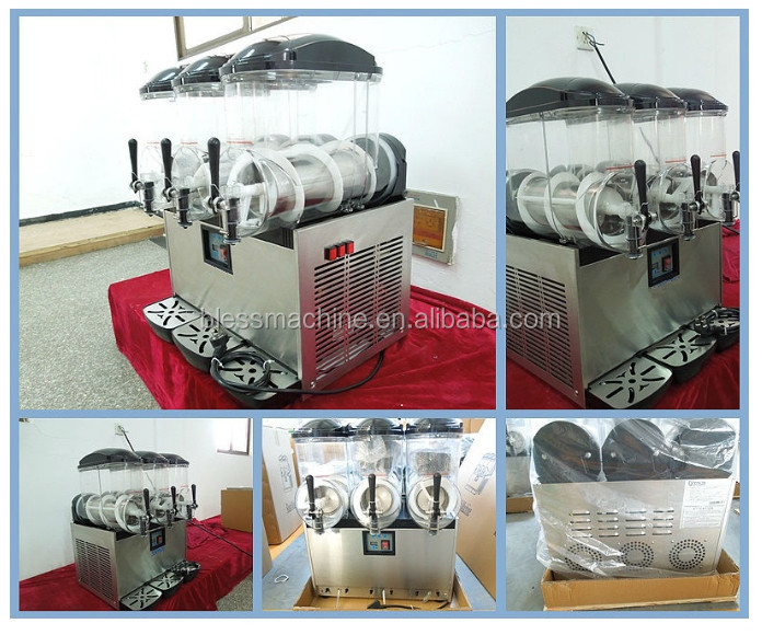 220V/50Hz Voltage Commercial Frozen Drink Slush Slushy Machine with Innovative Design