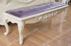 China Palace Style Vintage Classic Upholsted Bench Bedroom wholesale
