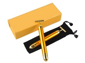 China 24K Electirc Slimming Face Vibration Beauty Roller Tightening Skin wholesale