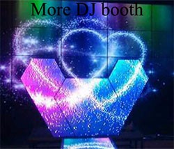 Customized creative led pixel P5 mm indoor Nightclub full color video led dj booth display panels for disco