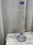Recycler Glass Bowl Pipe 14mm Double Bubbler Pipe