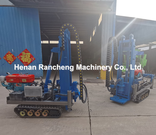High Efficiency 25HP Diesel Pile Driver Drilling 30m Depth With 50-300mm Diameter