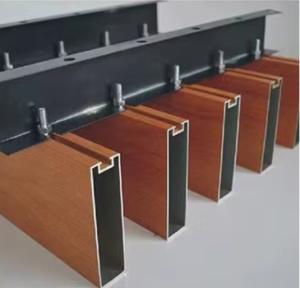 China Indoor Aluminum Suspended Ceiling Fashion Aluminium Wood Grain Ceiling wholesale