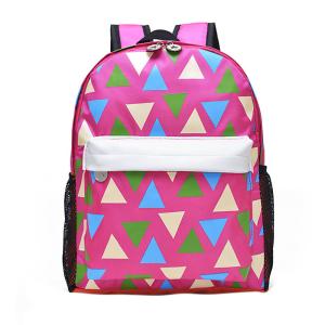China Pink Printing Polyester Kids School Backpacks For Teenage Girls 28*37*12 CM wholesale