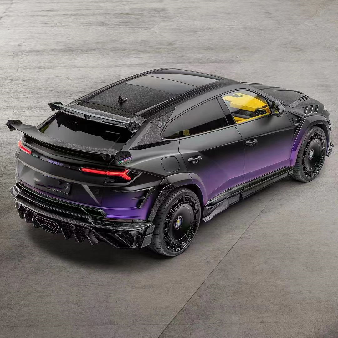 280mm Lamborghini Body Kit URUS MSY Style Front And Rear Bumper Spoiler Hood Kit Green