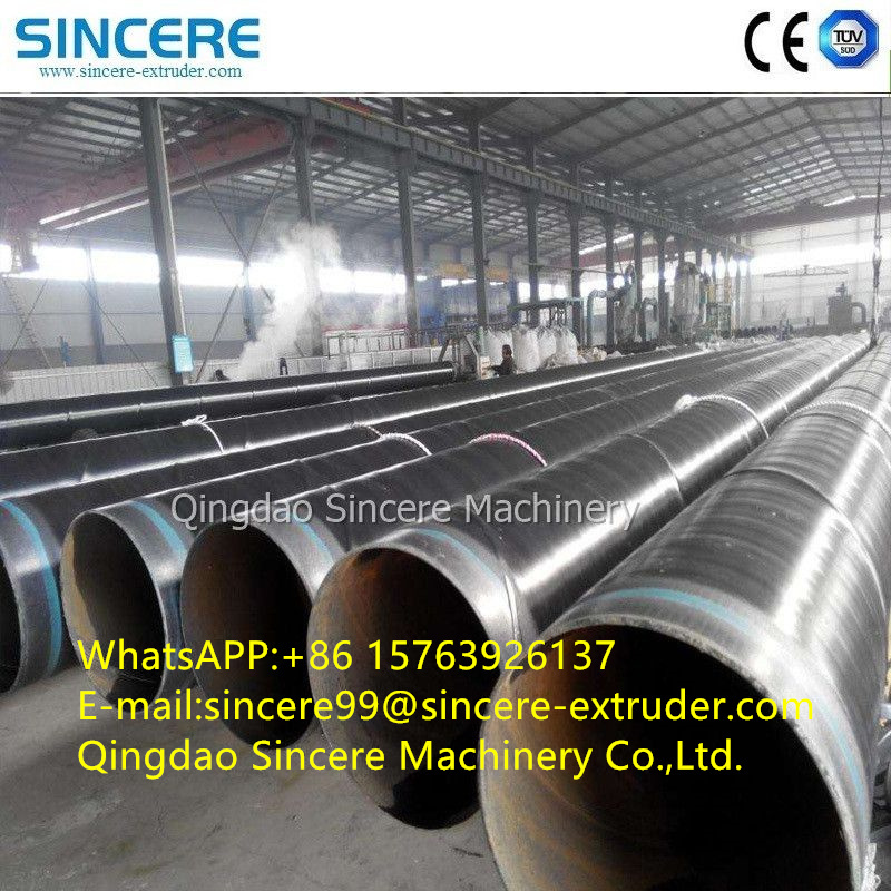 Industrial 3pe Spiral Steel Pipe Coating Line Fusion Bonded Epoxy custom