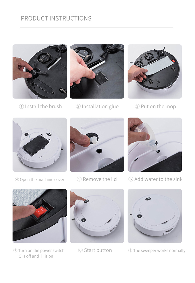 90Min 120m2 Robot Vacuum For Carpet Intelligent Home Appliances