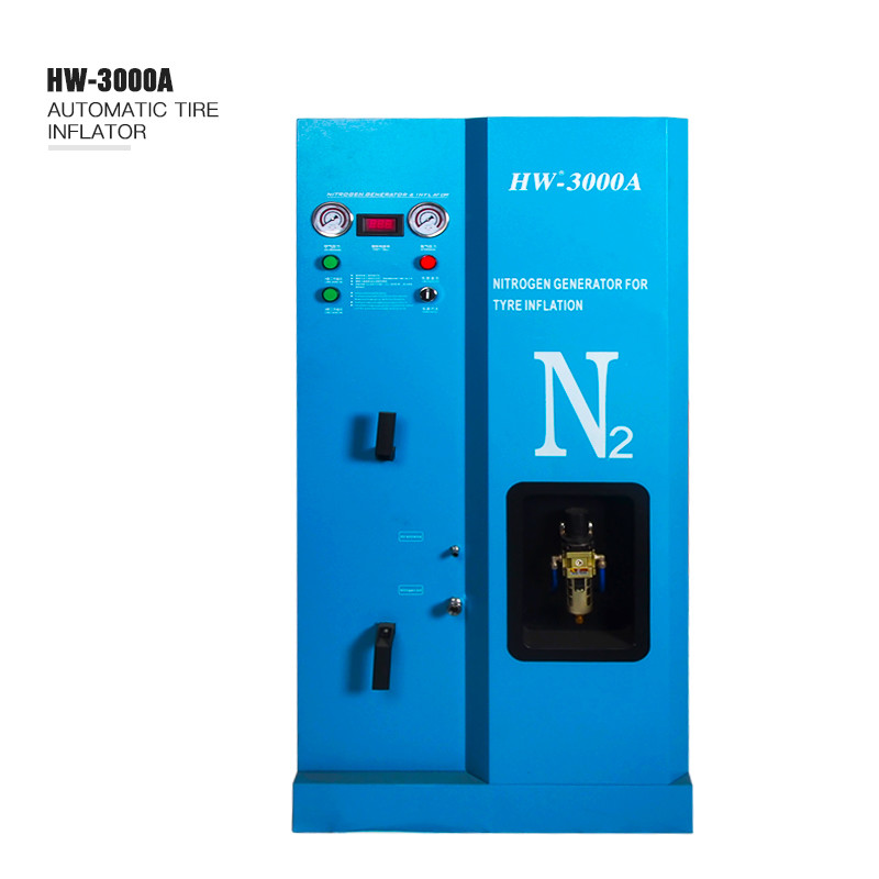 Semi Auto HW-3000A Nitrogen Gas Machine 240 Volt Nitrogen Tyre Inflation For Cars