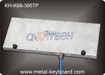 Waterproof Ruggedized Keyboard , Metal Computer Keyboard With Stand Alone Design
