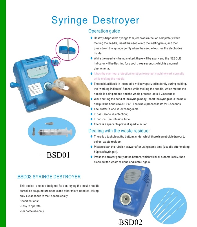 Most affordable syringe destruction machine Needle Burner and Syringe Destroyer
