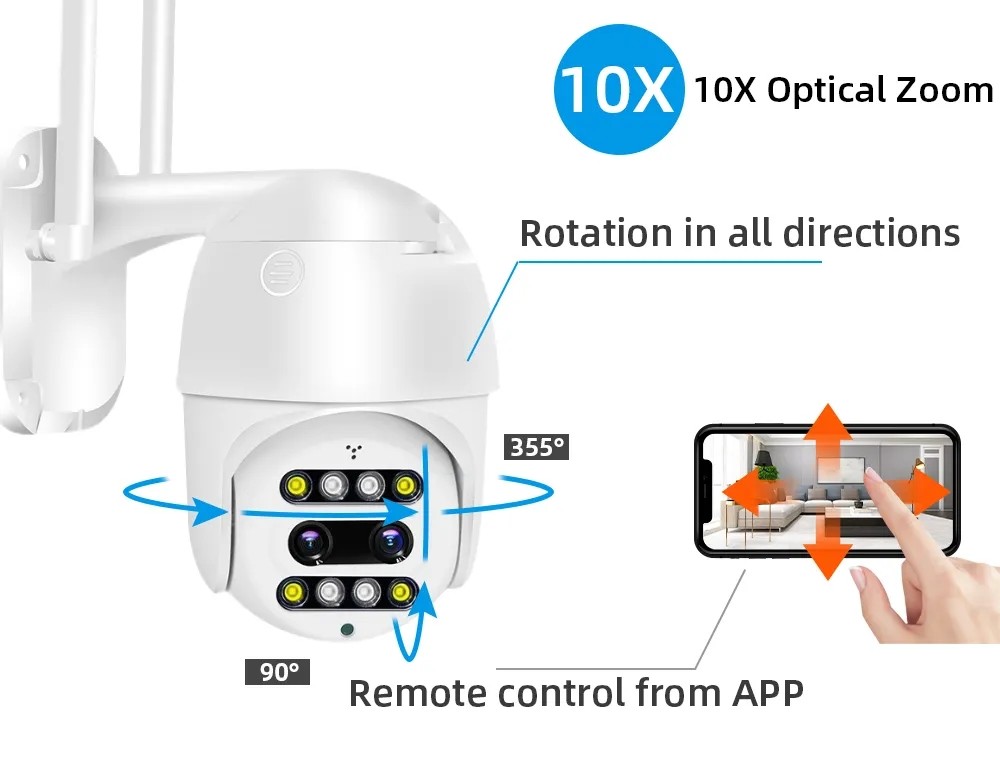 Practical Indoor Video Surveillance Camera , CMOS Two Way Audio CCTV Camera
