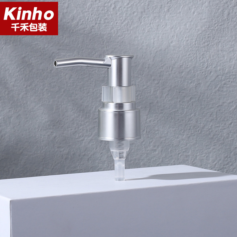 24/410 28/410 Bathroom Soap Pump Plastic Matt Shiny UV Coating Silver Lotion Dispenser