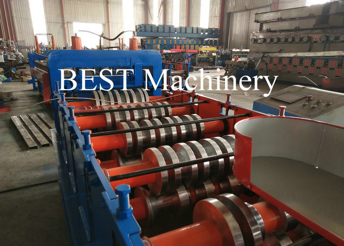 Galvanized Carriage Board Sheet Roll Forming Machine 8.5mx1.4mx1.4m Dimention