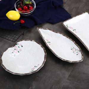 China Rectangular Melamine Dinner Plates Withstand Temperature -20C 120C for BBQ Occasion wholesale