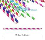 bulk colorful disposable wholesale drinking biodegradable paper straw,food grade
