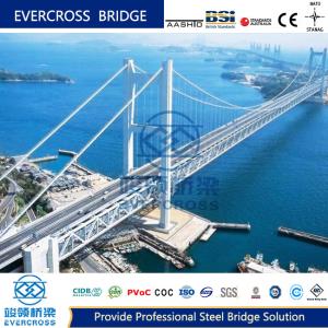 China Permanent Steel Cable Suspension Bridge Long Life Steel Highway Bridge wholesale