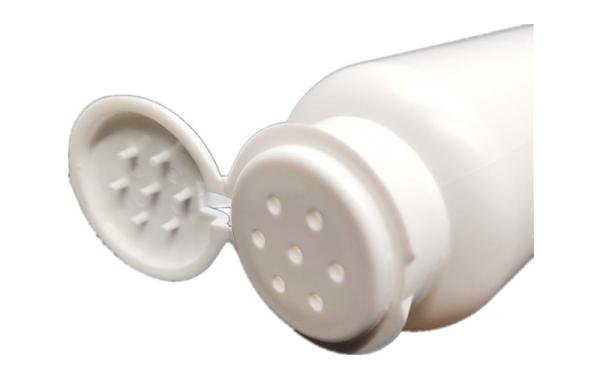 120ML Empty White Bottle Fiber Powder Shaker Bottle with 127mm Flip Top Cap and