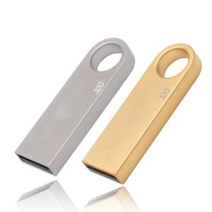 China High Speed USB 3.0 Custom Metal Pen Drive 32Gb with Keyring for Promotion Gift wholesale