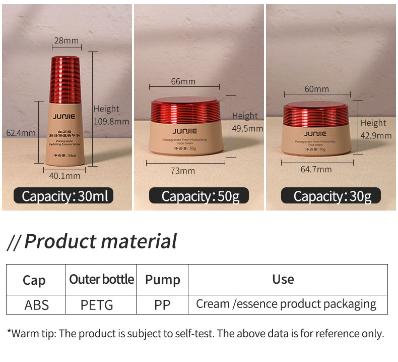 Multi Specification Lotion Bottle Set Plastic Bottle Cosmetic 120ml 100ml 50ml 30ml 50g