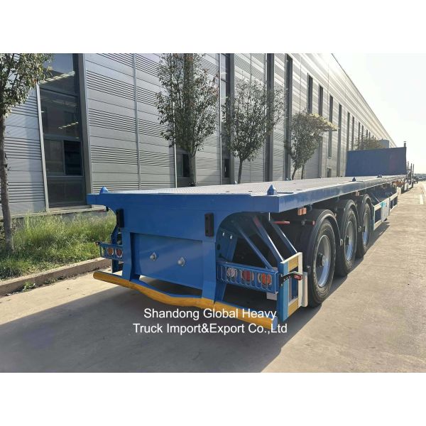 30 Ton 40FT 60 Tons Lowbed Semi Trailer Heavy Duty Lowboy Semi Trailer for Heavy Equipment Transport