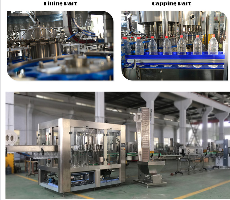 4.2kw 24000BPH PET Bottle Filling Machine SS304 Mineral Water