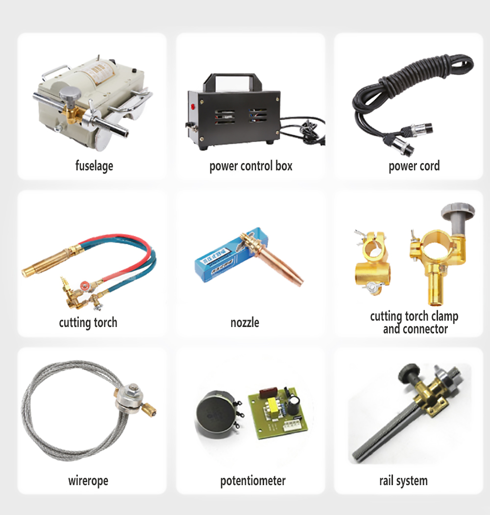 220v 50HZ Single Phase Portable Magnetic Type Flame Pipe Cutter for Construction Works
