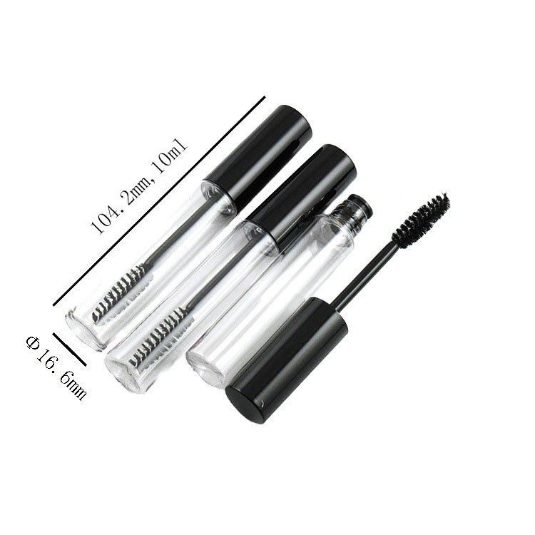 Cosmetics 10ml Glass Plastic Mascara Tube OEM Fashionable
