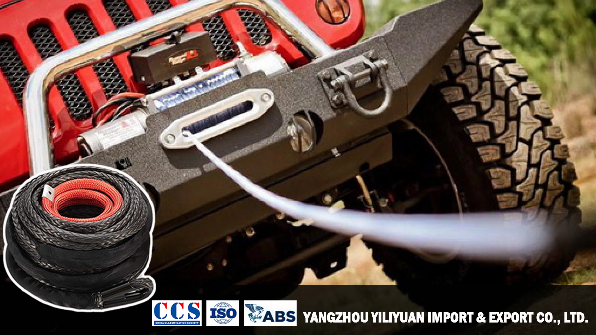 Synthetic Winch Rope 3/16''X 50'FT 8200LBS Customized Support for ATV/UTV Recovery