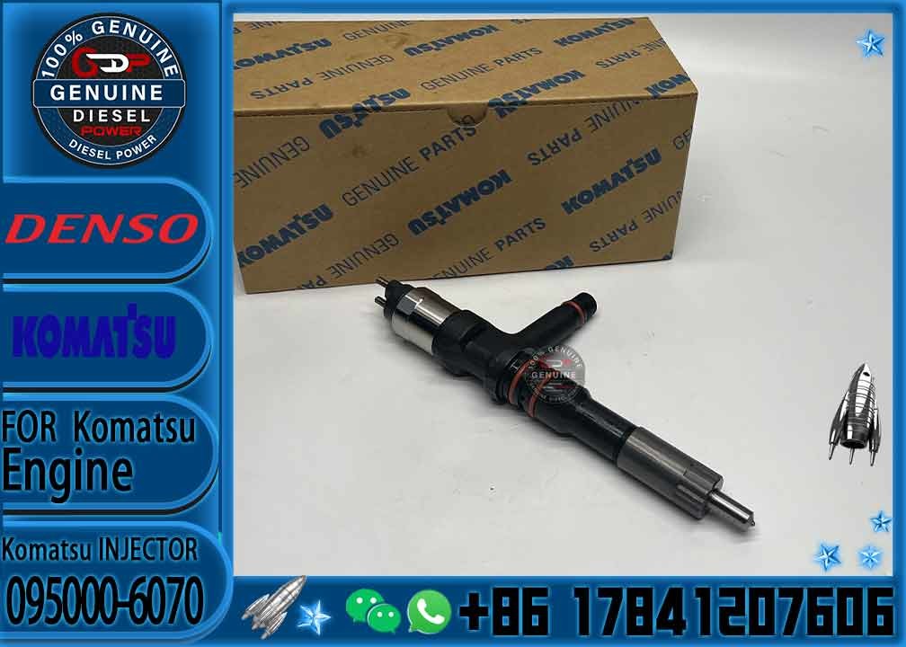 Excavator Diesel Engine Repair Parts 095000-6070 Injector 6251-11-3100 SAA6D125E Engine Fuel Injector PC400-8 PC450-8