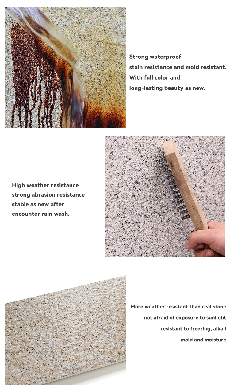 Waterproof Architectural Exterinal Engineering Coatings Granite Stone Finish Paint