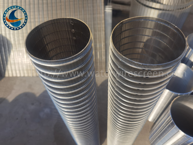 Ss 304 Profile Reverse Wedge Wire Screen Drum Filter Cylindrical
