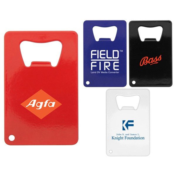 Innovative Promotion Gift Credit Card Sized Metal Business Card Stainless Steel Color Painted Beer Bottle Opener
