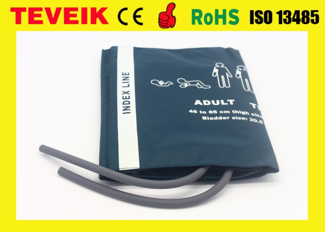 Reusable Factory Medical Adult Non Invasive Blood Pressure NIBP Cuff for GE-Marqutte Patient Monitor, Nylon material