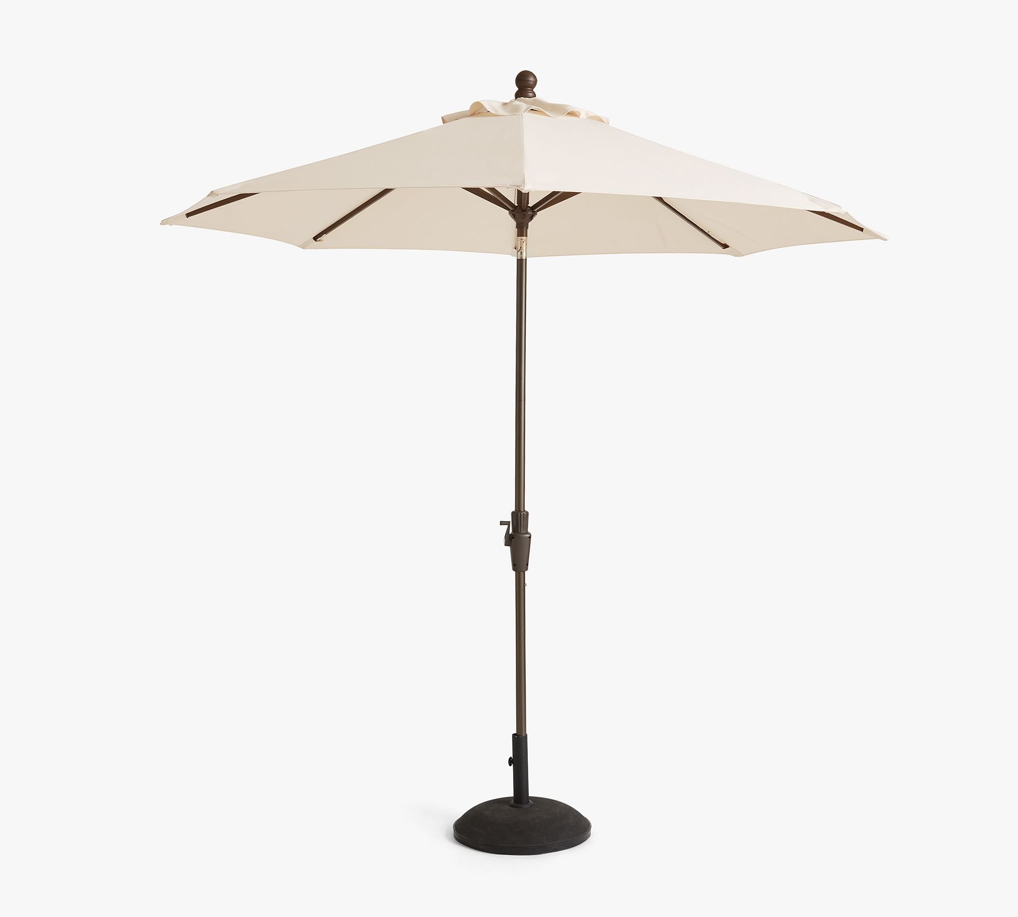 Aluminum Frame Tilt Sun Shade for Garden Restaurant AJUNION 9ft Round Patio Umbrella