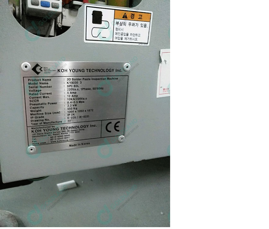 KOH YOUNG KY8030-3 3D On Line SPI System SMT SPI Machine