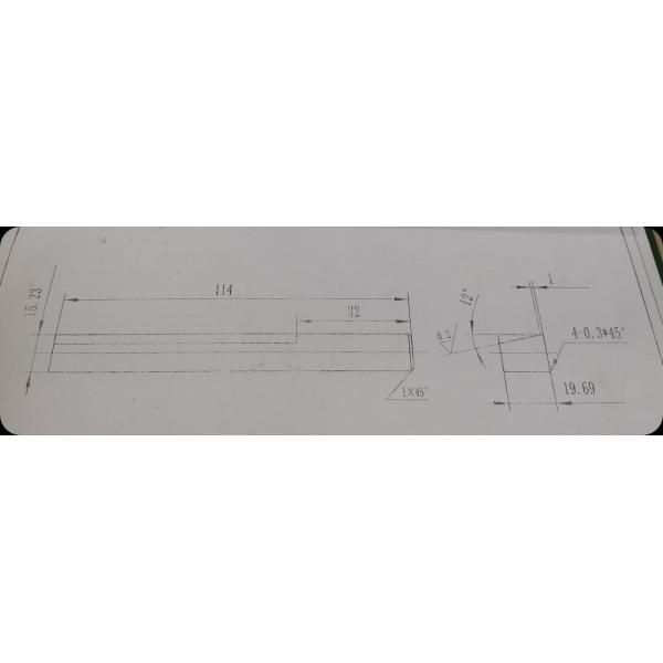 High Precision Carbide Cutting Tools 1890 Rpm Coated 114×19.69×15.24