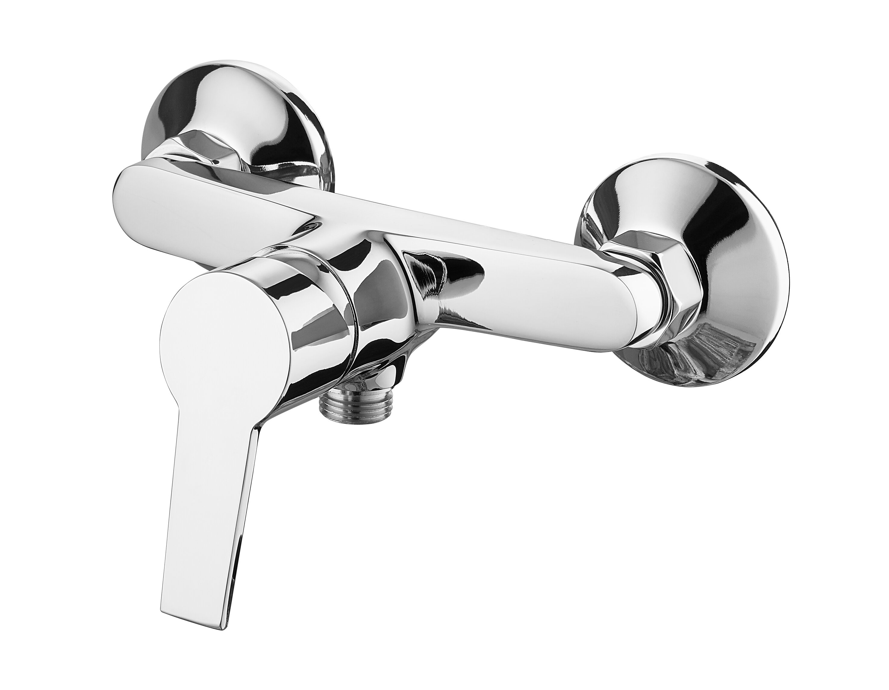 Shower Mixer Faucet Cold Hot Tap Brass Single Lever Chrome