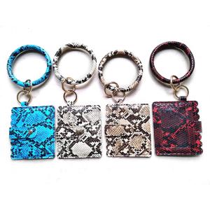 China Girls Debossed Logo Cute Wristlet Keychain , 9.5cm Bangle Wristlet Keychain wholesale