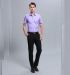 Men Business Dress Shirts Short Sleeve Stylish Anti - Pilling Turn Down Collar