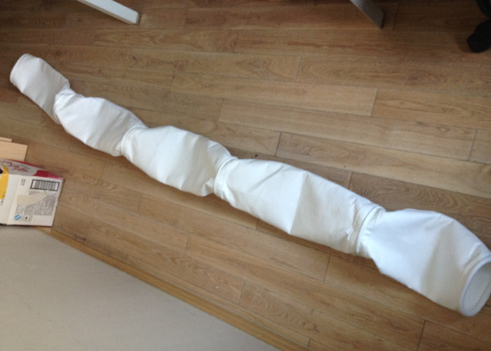 4 Stainless Steel / Iron Ring Polyester Industrial Filter Bag for Cement Plant