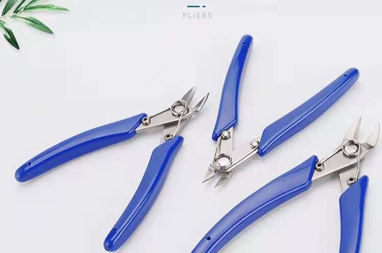 Water mouth scissors, total length 125mm, clamp head: high carbon steel, clamp handle 100mm, clamp head: 25mm