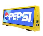 Waterproof Small Car Taxi Roof Advertising LED Display 960mm X 320mm Taxi Top